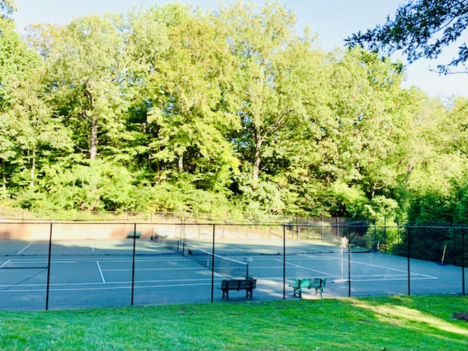 Tennis courts of Hillandale